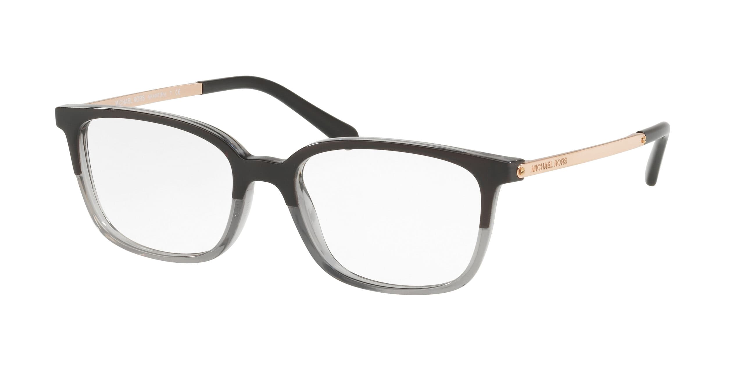Michael Kors MK4047 Bly 3280 Eyeglasses Black Transparent 53mm Women