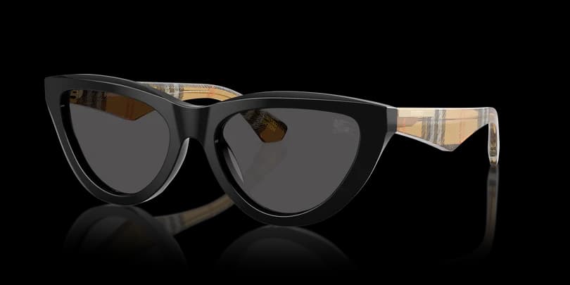 Burberry 0BE4436U 418887 Sunglasses Black 55mm Women