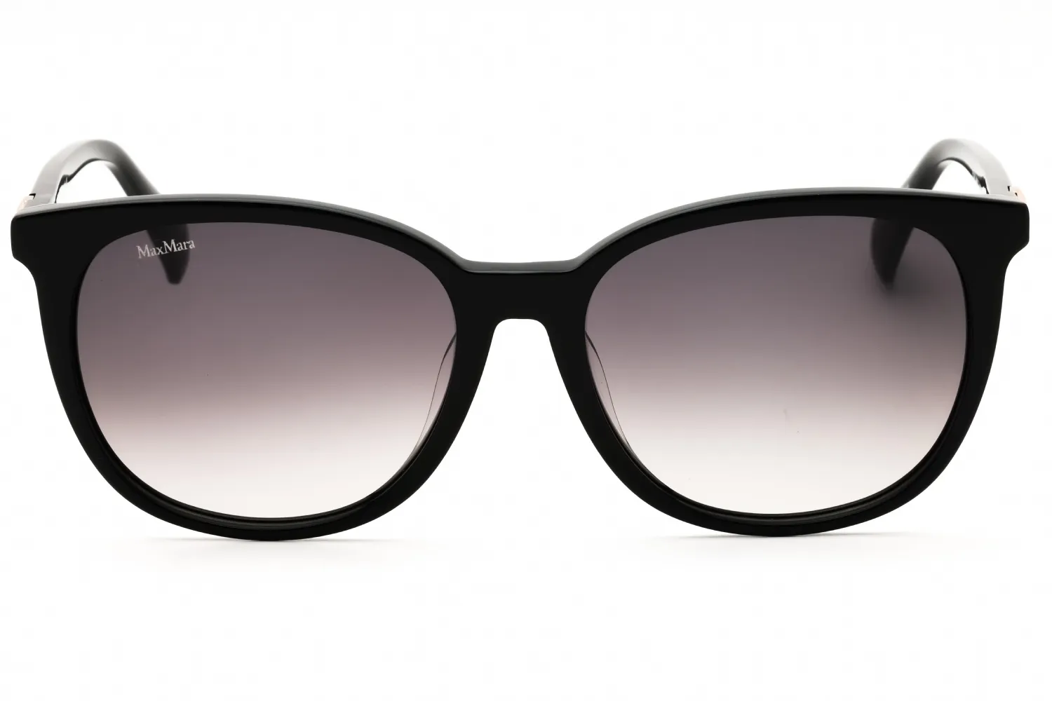 Max Mara MM0022-F 01B Sunglasses Shiny Black 56mm Women 2