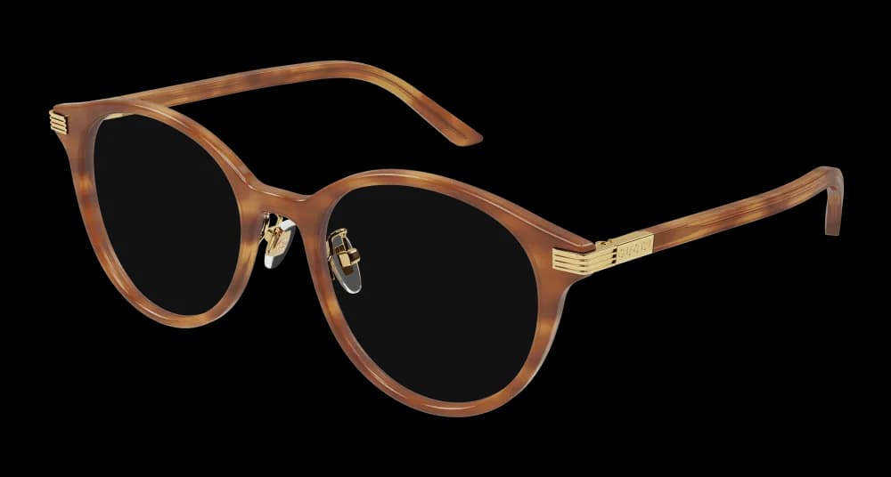 Gucci GG1454OK 003 Eyeglasses Havana 52mm Women