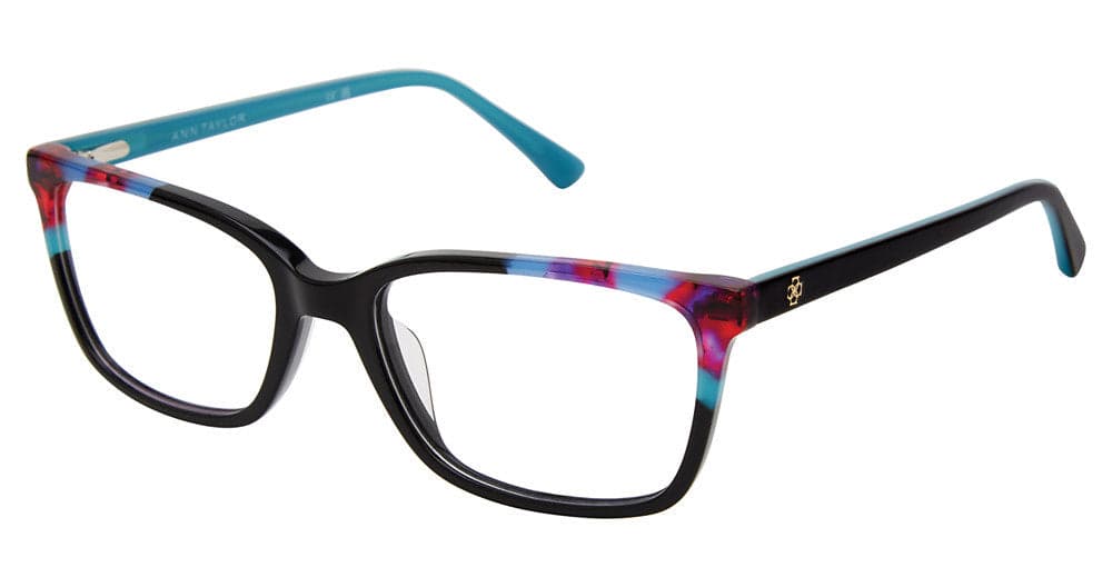 Ann Taylor AT346 C01 Eyeglasses Black Multi 53mm Women