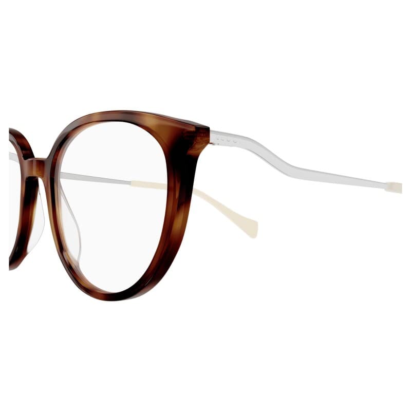 Gucci GG1008O 003 Eyeglasses Shiny Havana 51mm Women 3