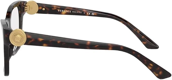 Versace MOD.3341U 108 Eyeglasses Brown 52mm Women 3