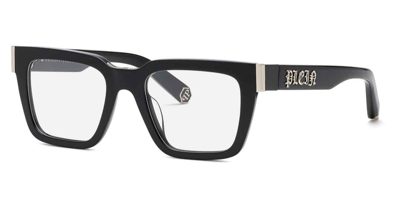 Philipp Plein VPP112M 0700 Eyeglasses Shiny Black 51mm Men