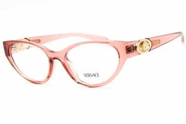 Versace 0VE3372U 5322 Eyeglasses Transparent Pink 52mm