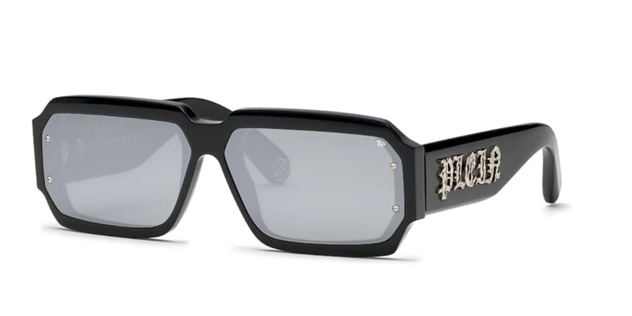 Philipp Plein SPP150 0700 Sunglasses Shiny Black 67mm Unisex