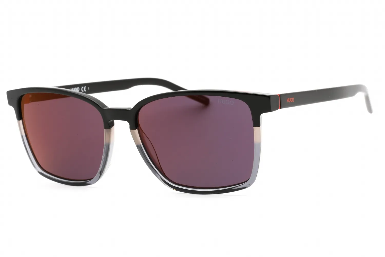 Hugo HG 1128/S 008A AO Sunglasses Black Grey 56mm Men