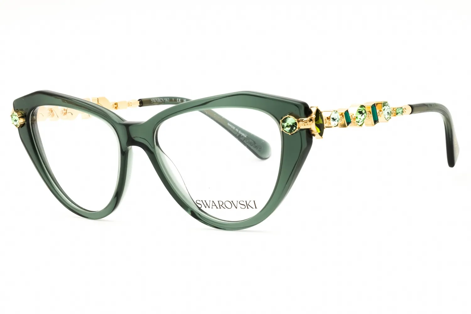 Swarovski 0SK2047 1043 Eyeglasses Transparent Green 53mm Women