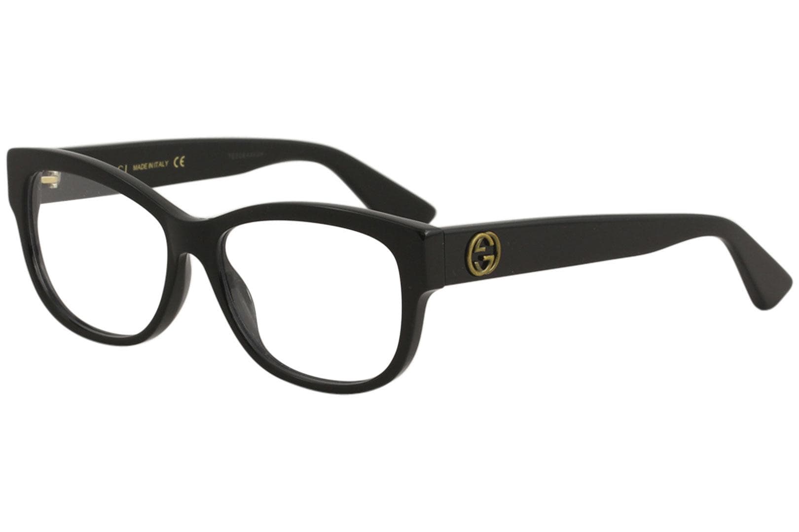 Gucci GG0098O 001 Eyeglasses Black 53mm Women 2