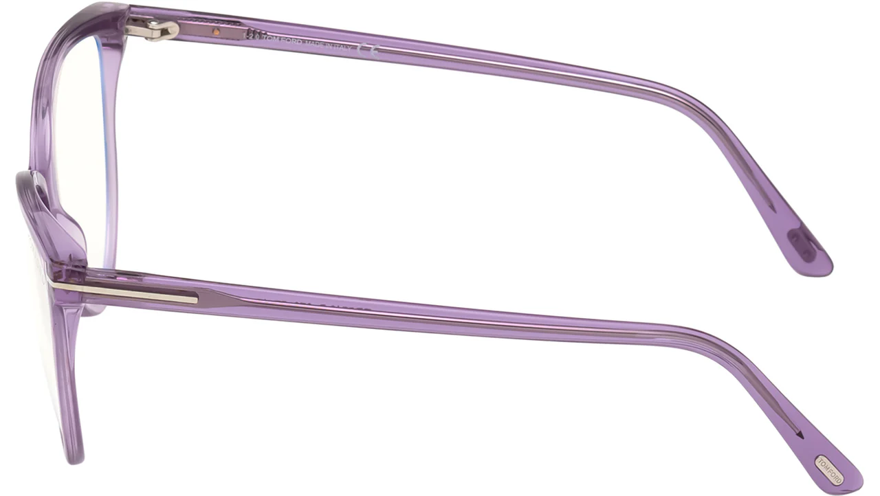 Tom Ford FT5743B 078 Eyeglasses Shiny Lilac 57mm Women 4
