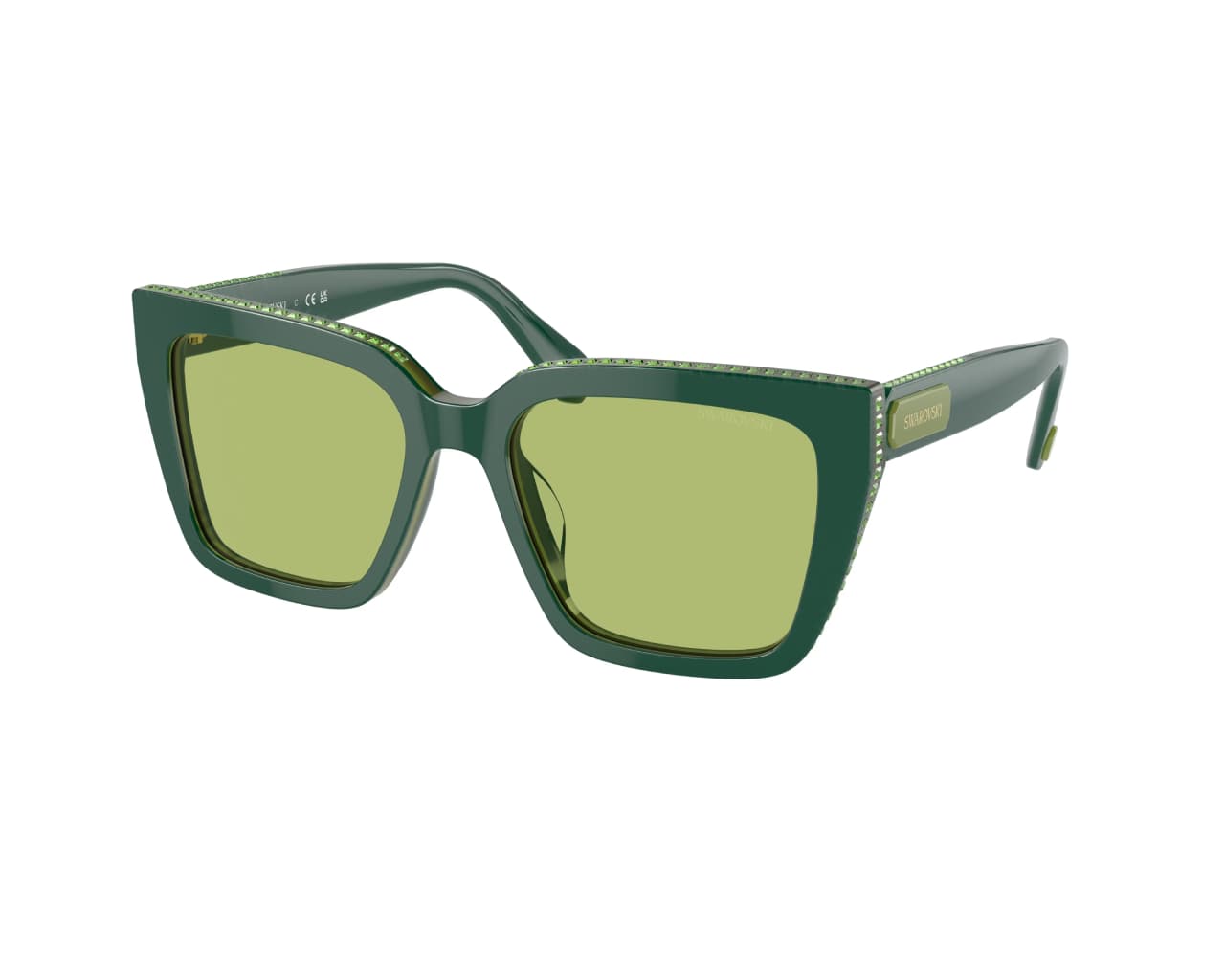 Swarovski SK6013 101730 Sunglasses Green 140mm Women