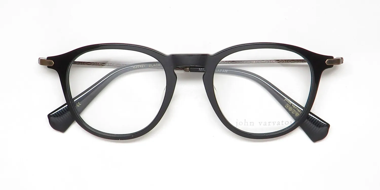 John Varvatos Vjv421 black Eyeglasses Black 47mm 2