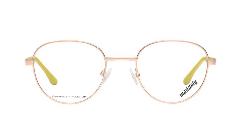 Mad in Italy Da Vinci C02 Eyeglasses Gold 50mm Unisex 2