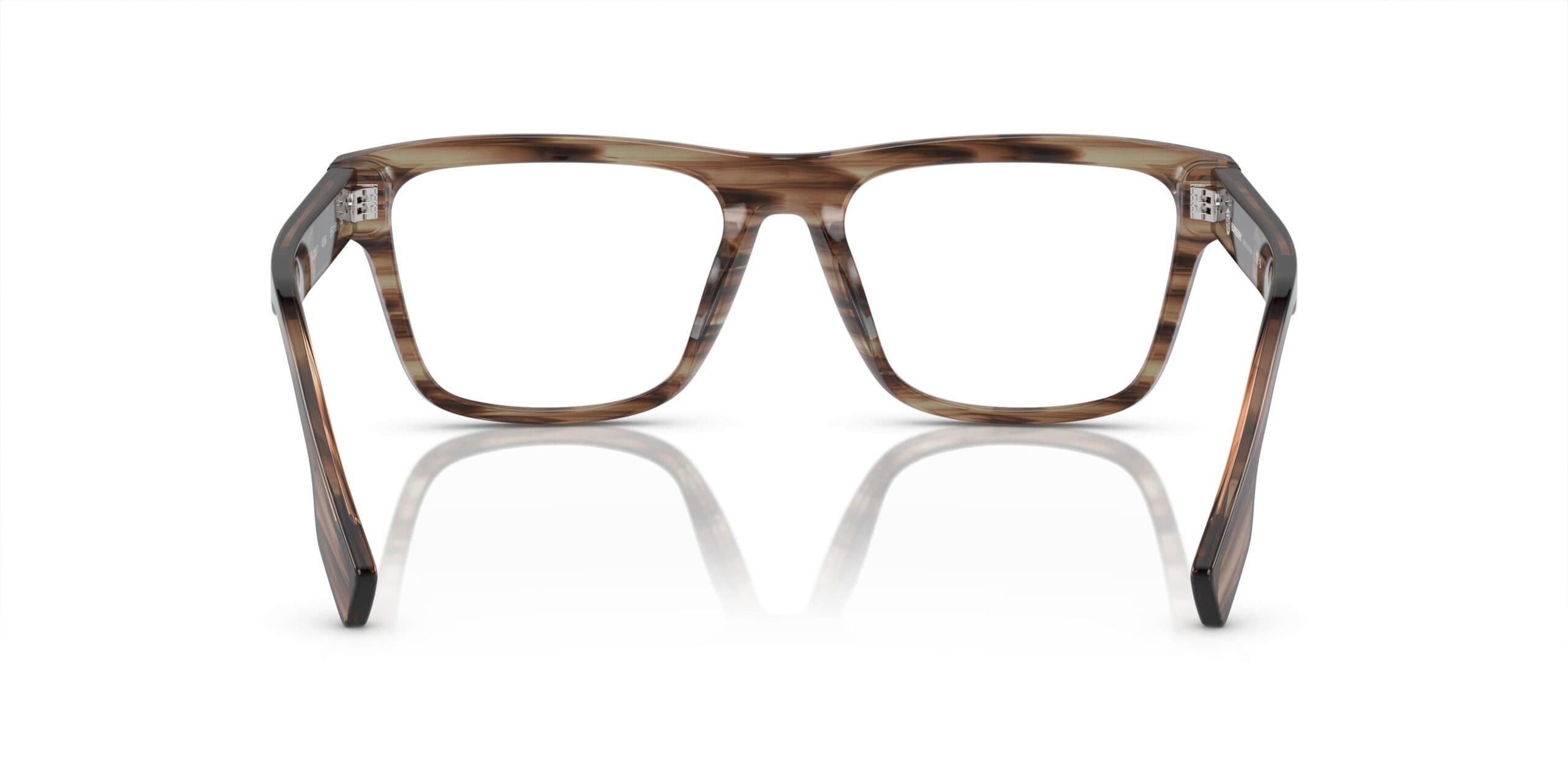 Burberry 0BE2387 4098 Eyeglasses Transparent Green Horn 53mm Men 4