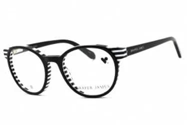 Draper James DJ1021 003 Eyeglasses Black Stripped 46mm