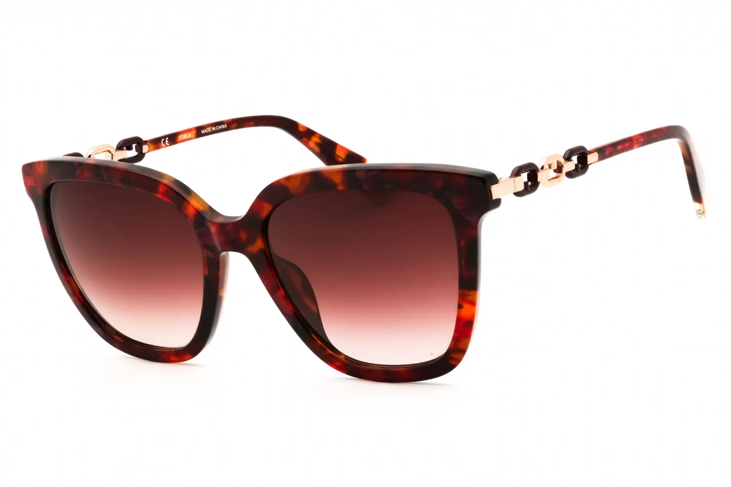 Furla SFU532 0XAR Sunglasses Red 54mm Women