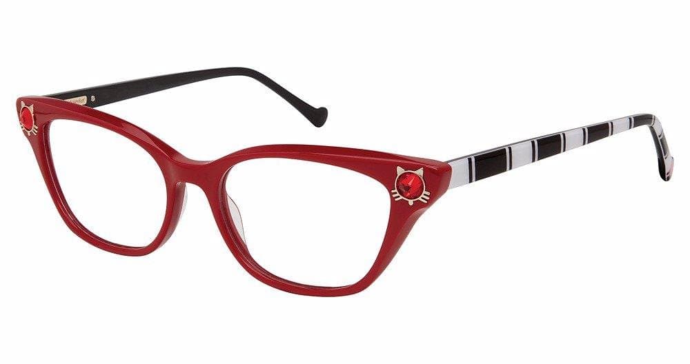 Betsey Johnson CLEOPATRA RED Eyeglasses Multicolor 54mm Women