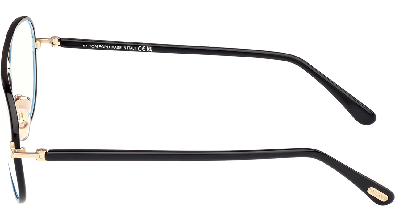 Tom Ford FT5897B 001 Eyeglasses Shiny Black 57mm Women 4