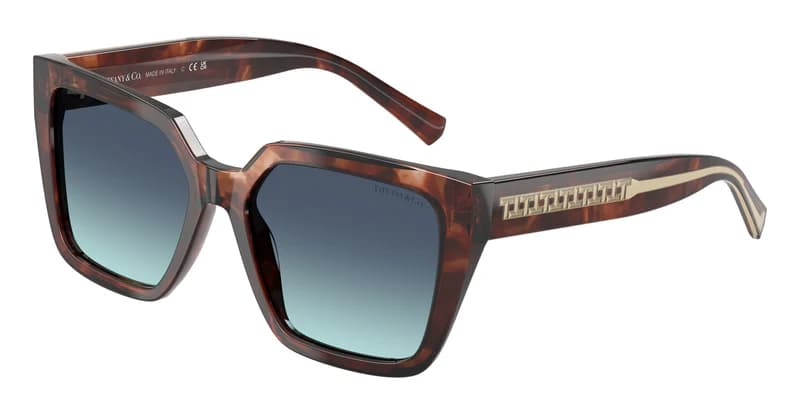 Tiffany & Co. 0TF4235 84219S Sunglasses Spotted Brown Havana 55mm Women