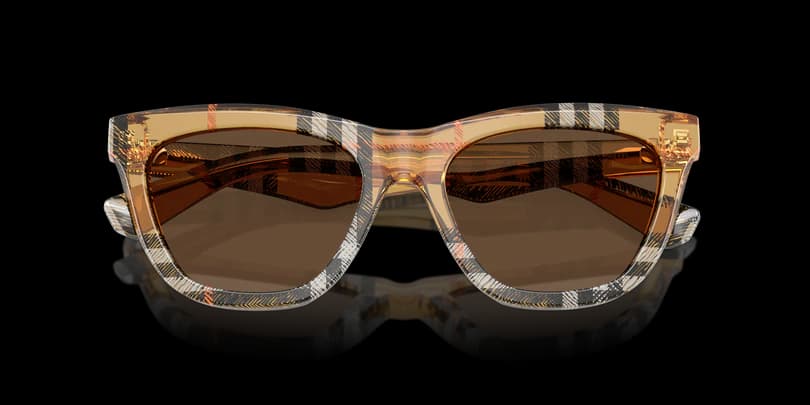 Burberry 0BE4435 414673 Sunglasses Check Sand 53mm Women 5