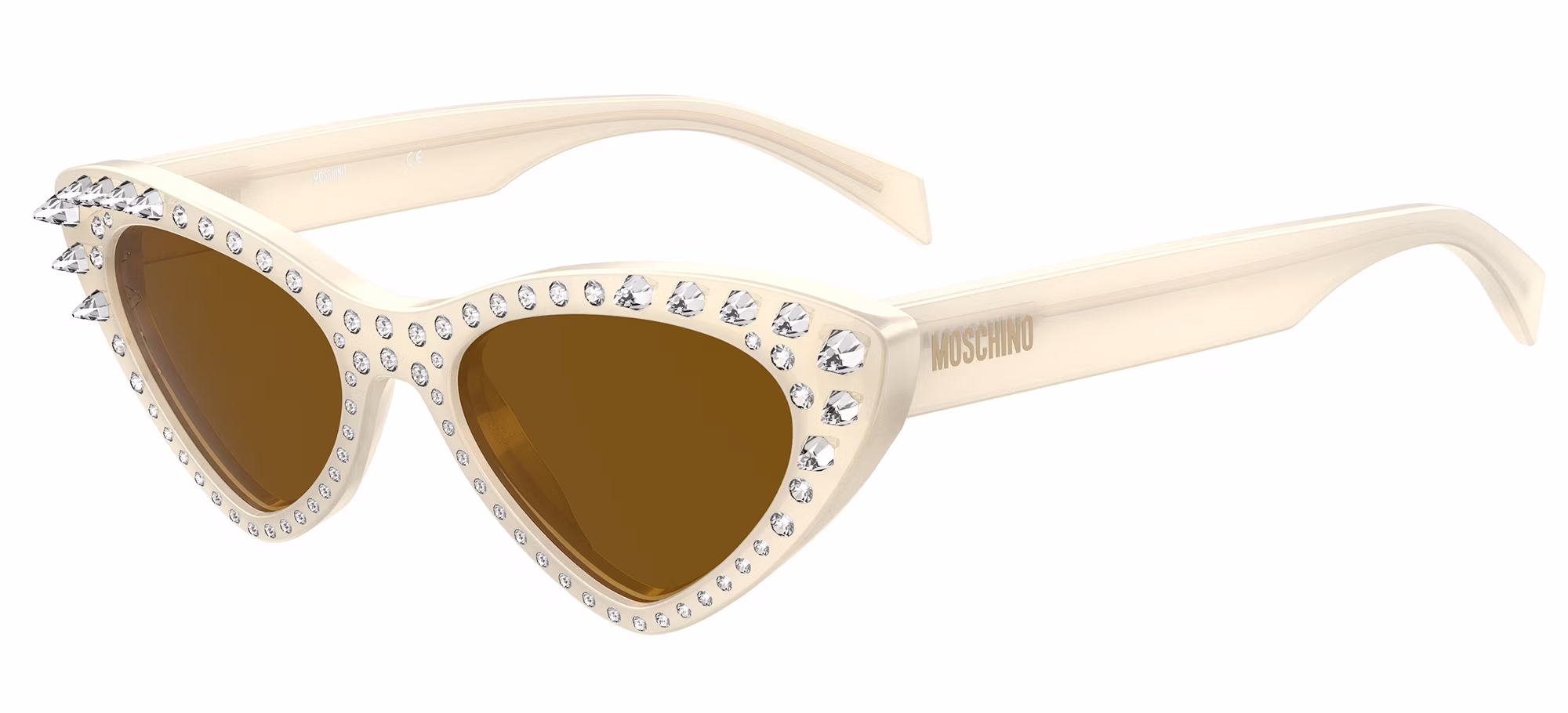 Moschino MOS006/S/STR 0SZJ Sunglasses Ivory 52mm Women