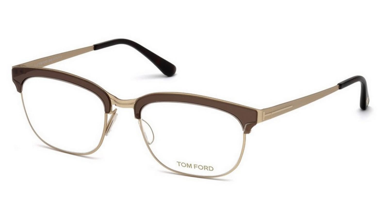 Tom Ford FT5393 047 Eyeglasses Light Brown 53mm Unisex