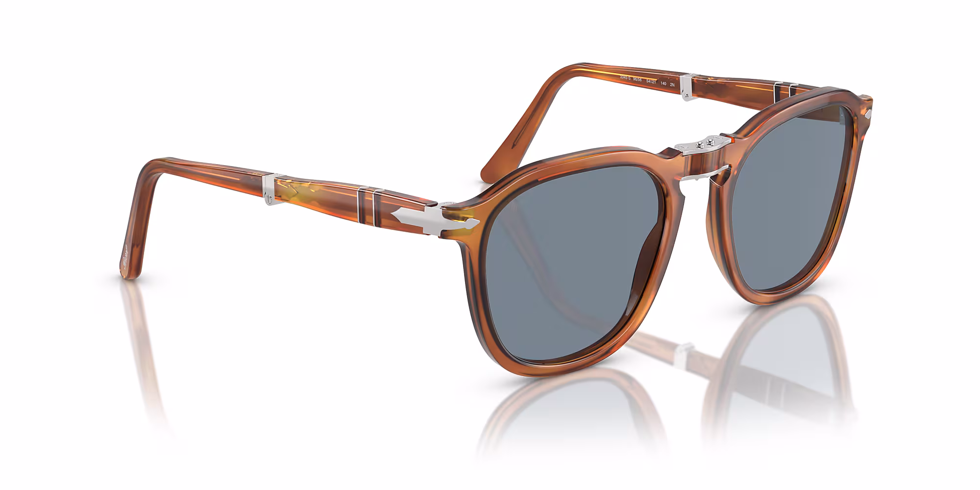 Persol PO3345S 96/56 Sunglasses Transparent Sienna Brown 54mm Unisex 5