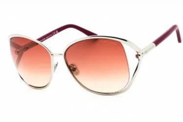 Tom Ford FT1091 16T Sunglasses Shiny Palladium 62mm