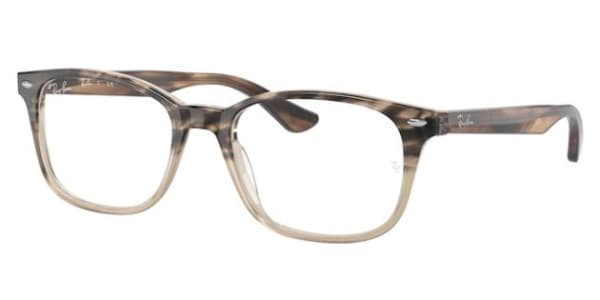 Ray-Ban RB5375 8107 RX5375 Eyeglasses Brown 53mm Men