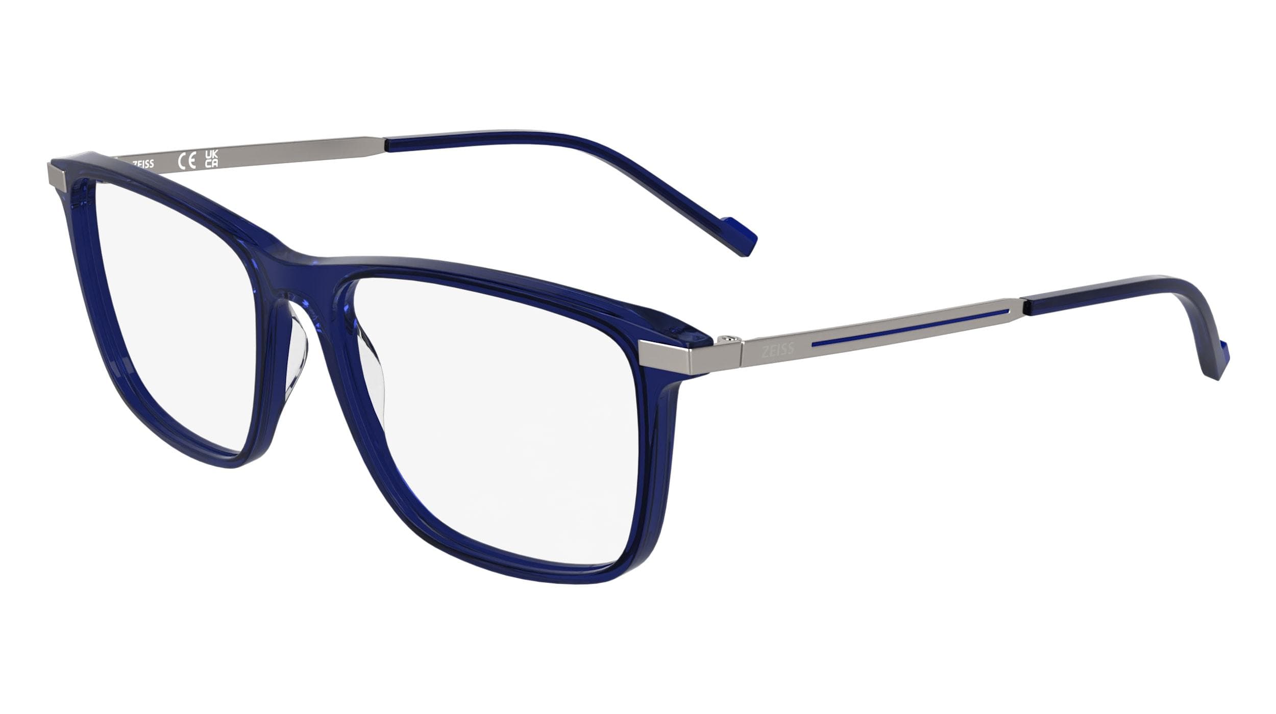 Zeiss ZS25723 400 Eyeglasses Transparent Blue 58mm Men