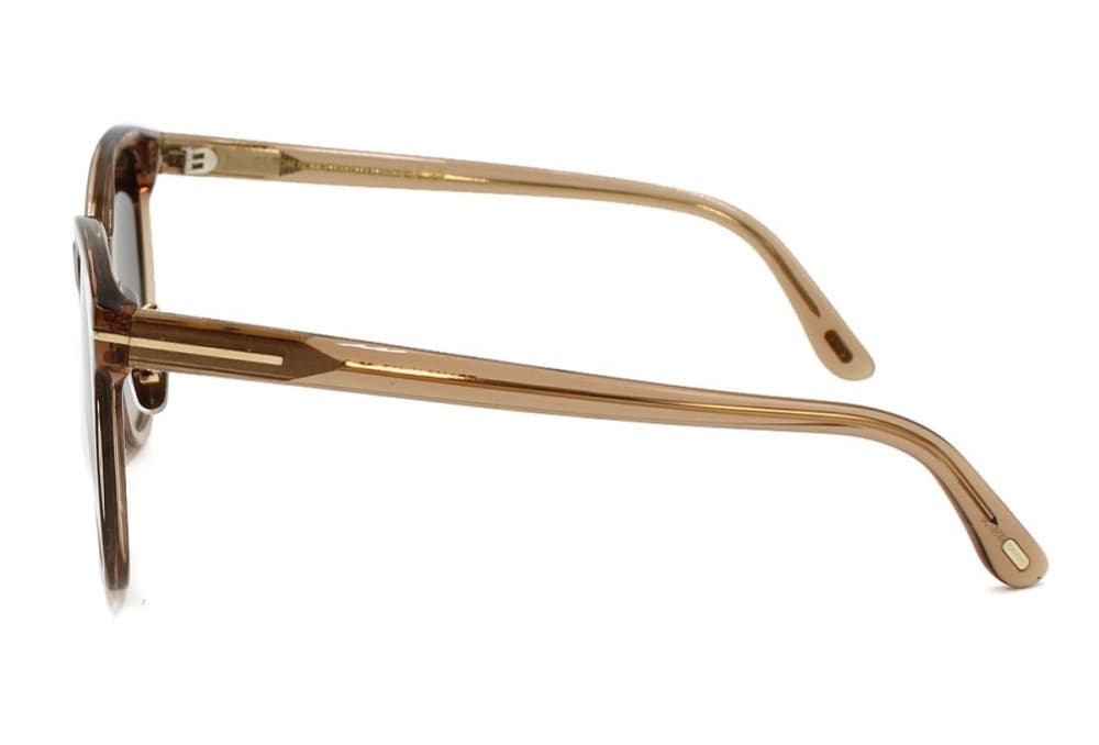 Tom Ford FT1133K 45B Sunglasses Shiny Light Brown 55mm Women 3
