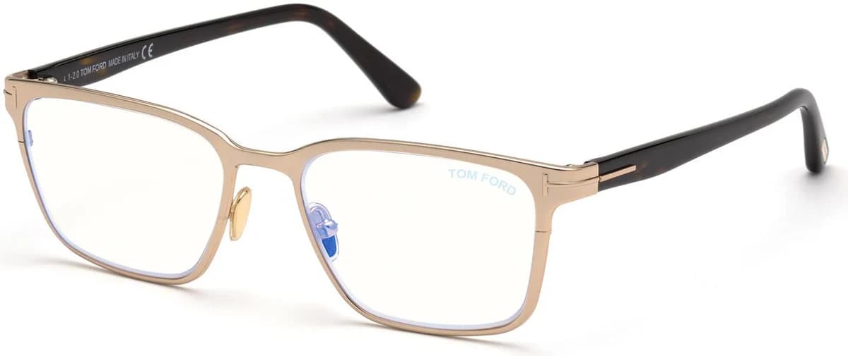 Tom Ford FT5733B 028 Eyeglasses Shiny Rose Gold 55mm Men