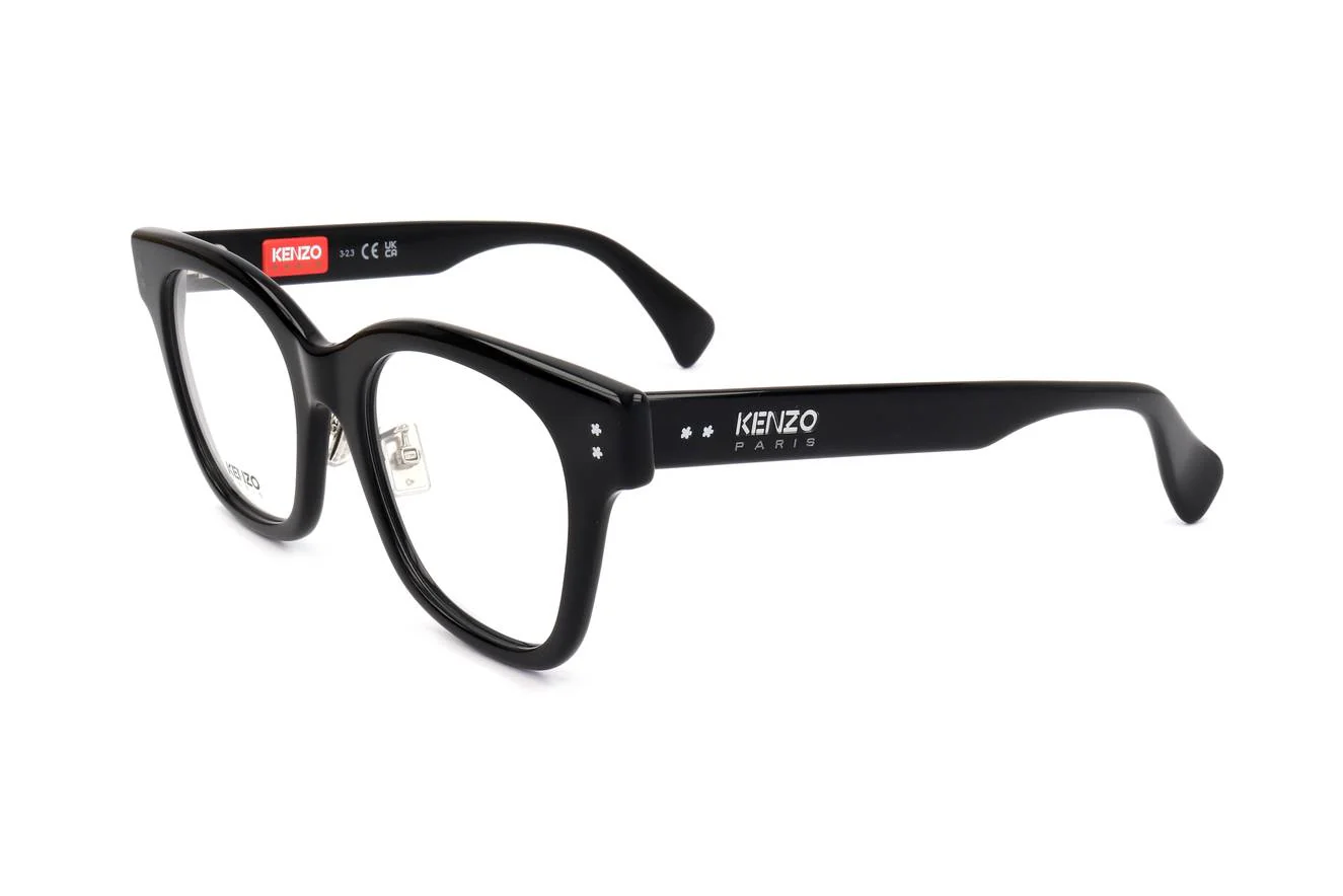 Kenzo KZ50187F 001 Eyeglasses Shiny Black 51mm Women