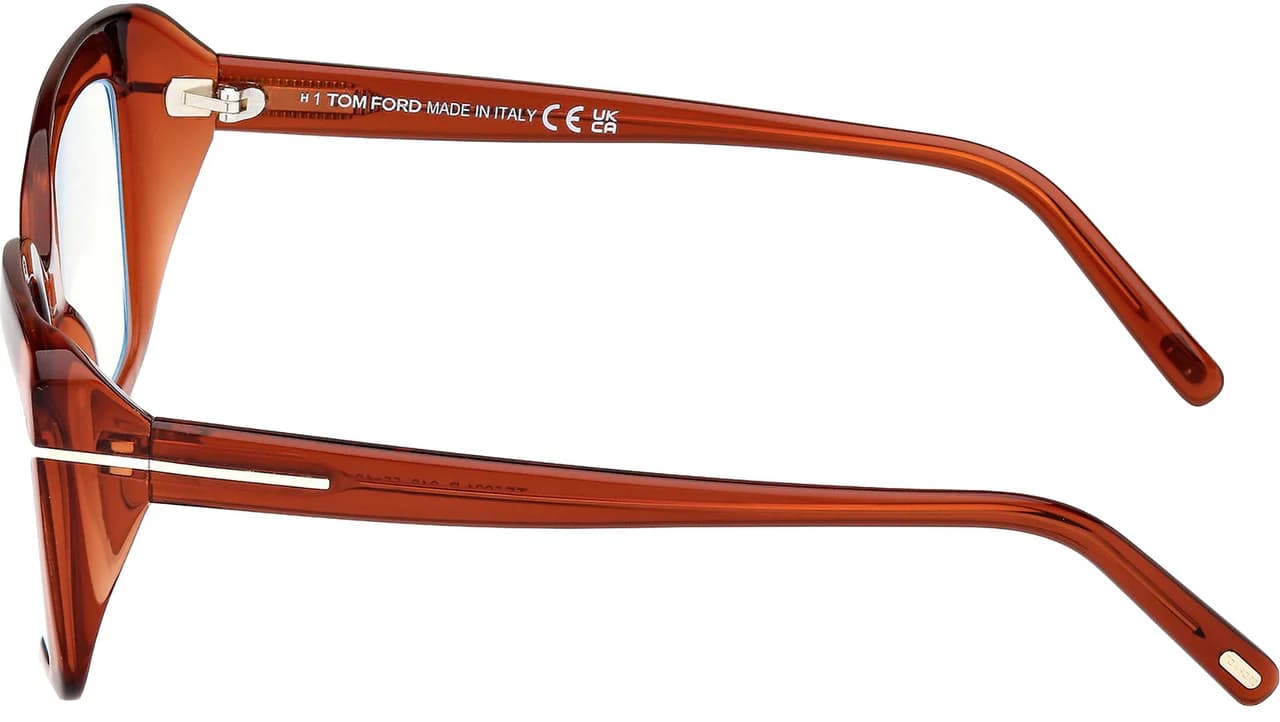 Tom Ford FT5991B 048 Eyeglasses Shiny Dark Brown 55mm Women 4