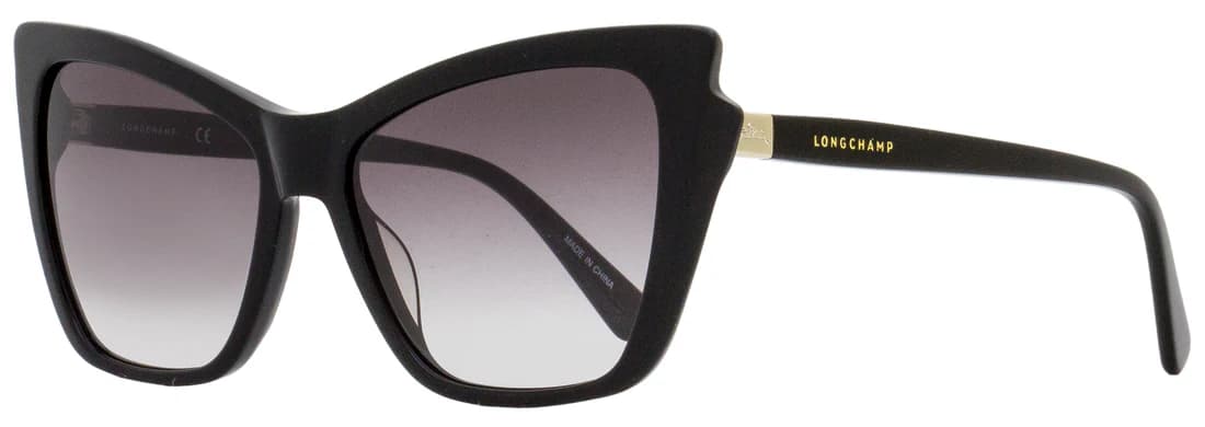 Longchamp LO669S 001 Sunglasses Black 56mm Women