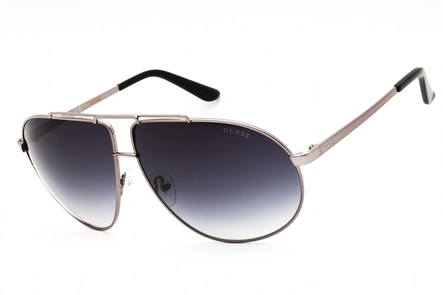 Guess GU5208 08B Sunglasses Shiny Gunmetal 64mm Men