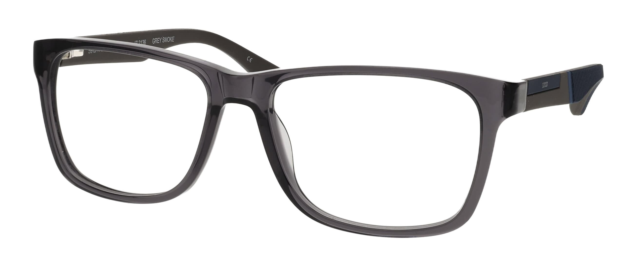 IZOD IZ2136 811 Eyeglasses Grey Smoke 59mm Men