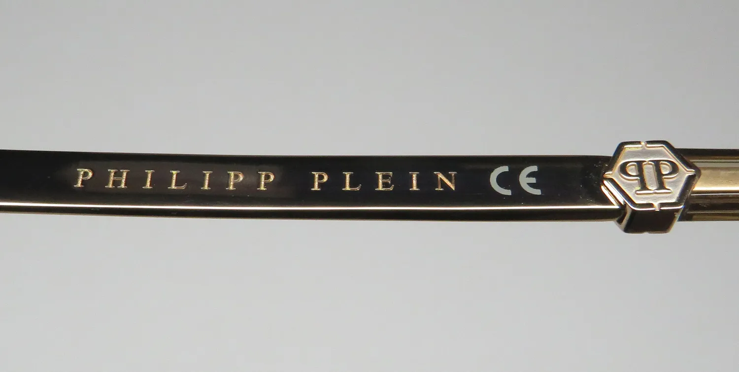 Philipp Plein Vpp057 Plein Gold Silhouette 0913 Eyeglasses Shiny Transparent Beige 51mm 7