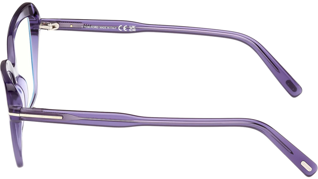 Tom Ford FT5948B 081 Eyeglasses Shiny Violet 55mm Women 4