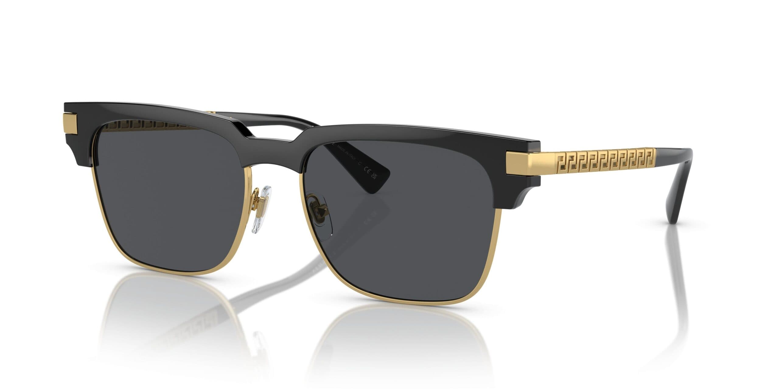 Versace MOD.4447 GB1/87 Sunglasses Black 55mm Unisex