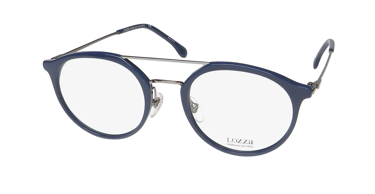 Lozza Vl4181 04g5 Eyeglasses Blue 50mm