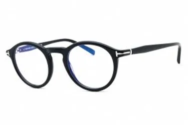 Tom Ford FT5979-B 090 Eyeglasses Shiny Blue 49mm
