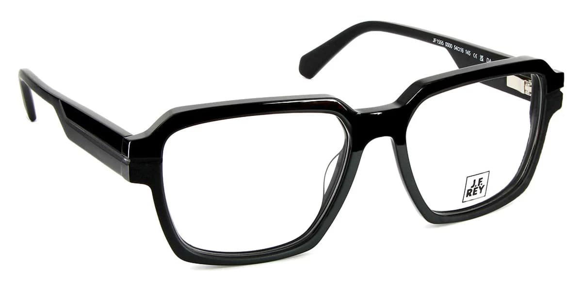 J.F. Rey JF1555 C0000 Eyeglasses Shiny Black/matte Black 54mm Men