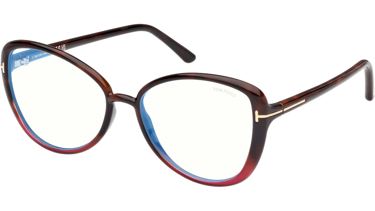 Tom Ford FT5907B 55 Eyeglasses Coloured Havana 55mm Women