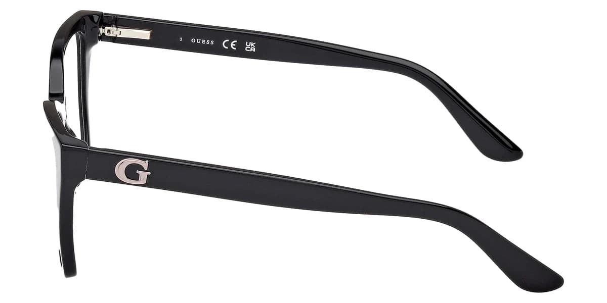 Guess GU50235 001 Eyeglasses Shiny Black 50mm Women 3