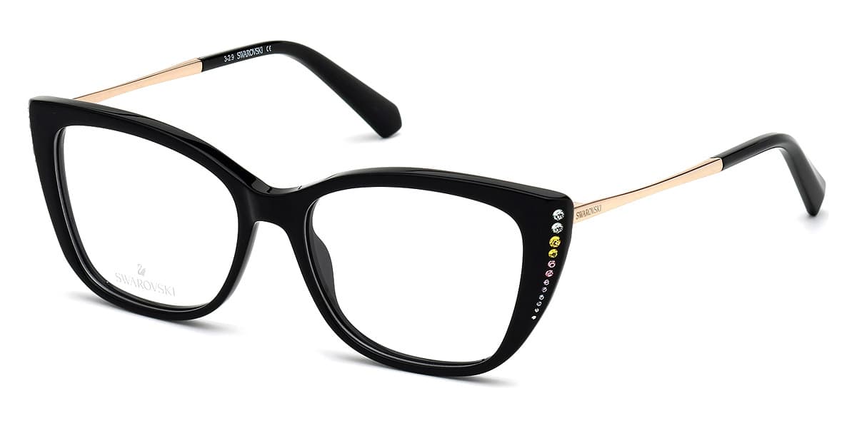 Swarovski SK5366 001 Eyeglasses Black 52mm Women