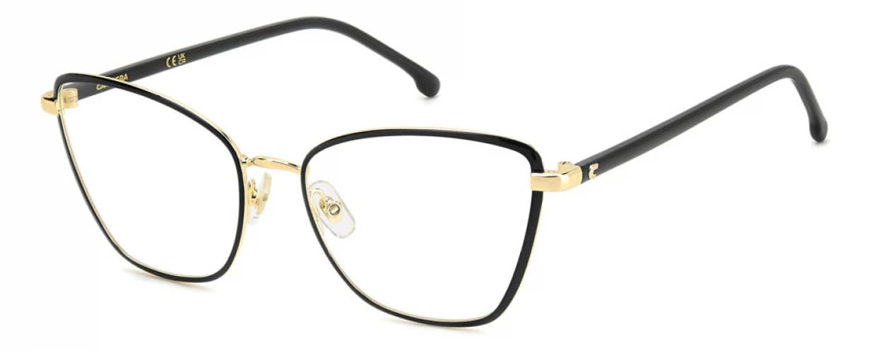 Carrera 3039 0I46 Eyeglasses Black Gold 54mm Women