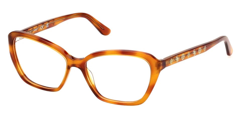 Guess GU50115 053 Eyeglasses Blonde Havana 52mm Women