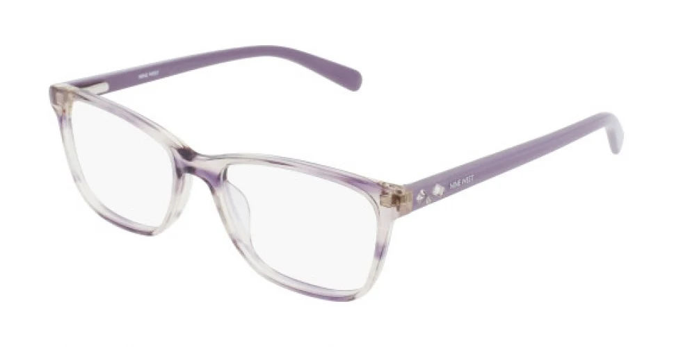 Nine West NW5187 516 Eyeglasses Lilac Crystal Horn 51mm Women