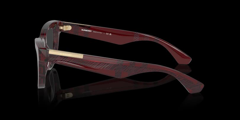 Burberry 0BE2406U 4115 Eyeglasses Transparent Red Checkered 50mm Women 3